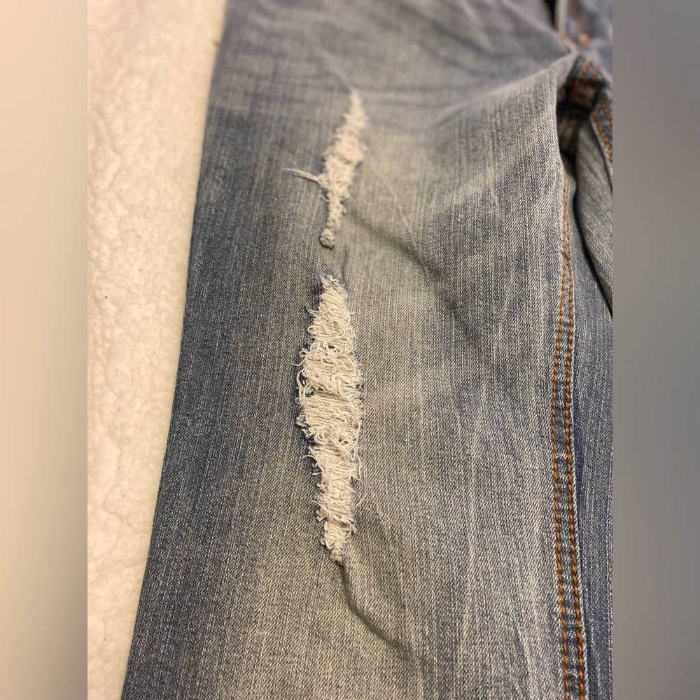 Royal Blue-bootcut torn jeans..size 9x39 - Picture 8 of 12